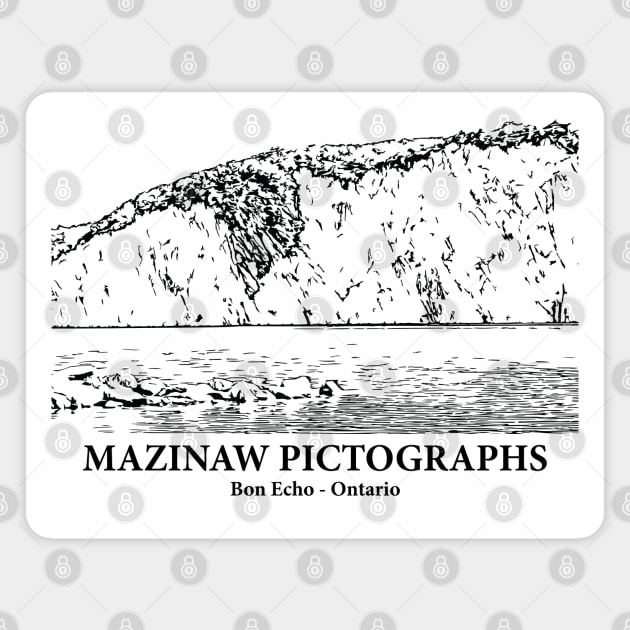 Mazinaw Pictographs - Bon Echo ON Magnet by Lakeric